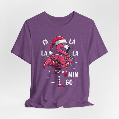 Fa La La-Mingo Funny Flamingo Unisex Christmas T-Shirt