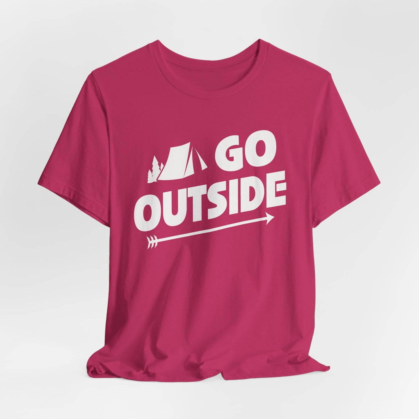 Go Outside Outdoors Hiking Camping Funny Unisex T-Shirt
