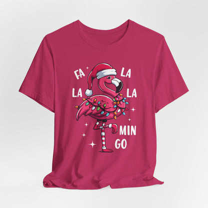 Fa La La-Mingo Funny Flamingo Unisex Christmas T-Shirt