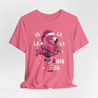 Fa La La-Mingo Funny Flamingo Unisex Christmas T-Shirt