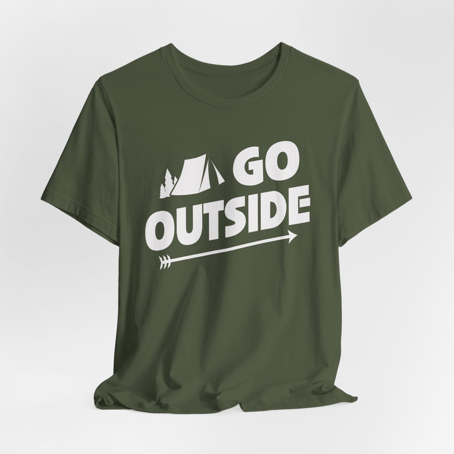 Go Outside Outdoors Hiking Camping Funny Unisex T-Shirt