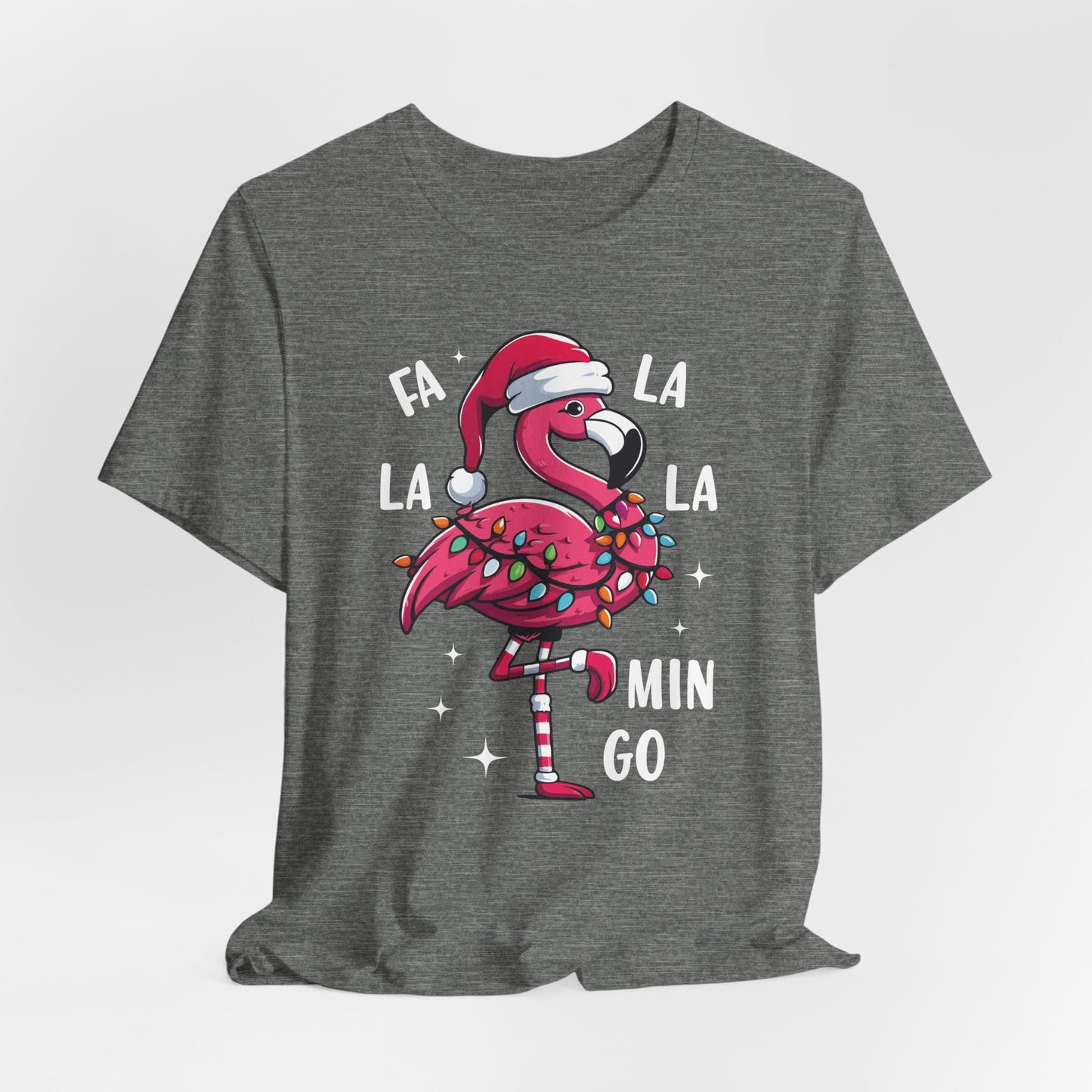 Fa La La-Mingo Funny Flamingo Unisex Christmas T-Shirt