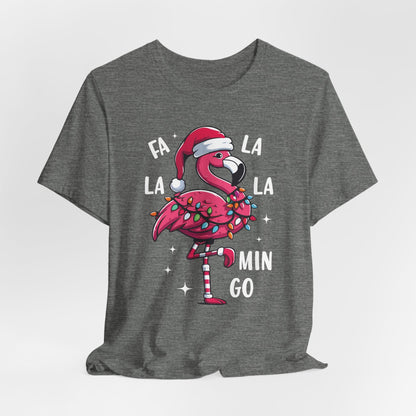 Fa La La-Mingo Funny Flamingo Unisex Christmas T-Shirt