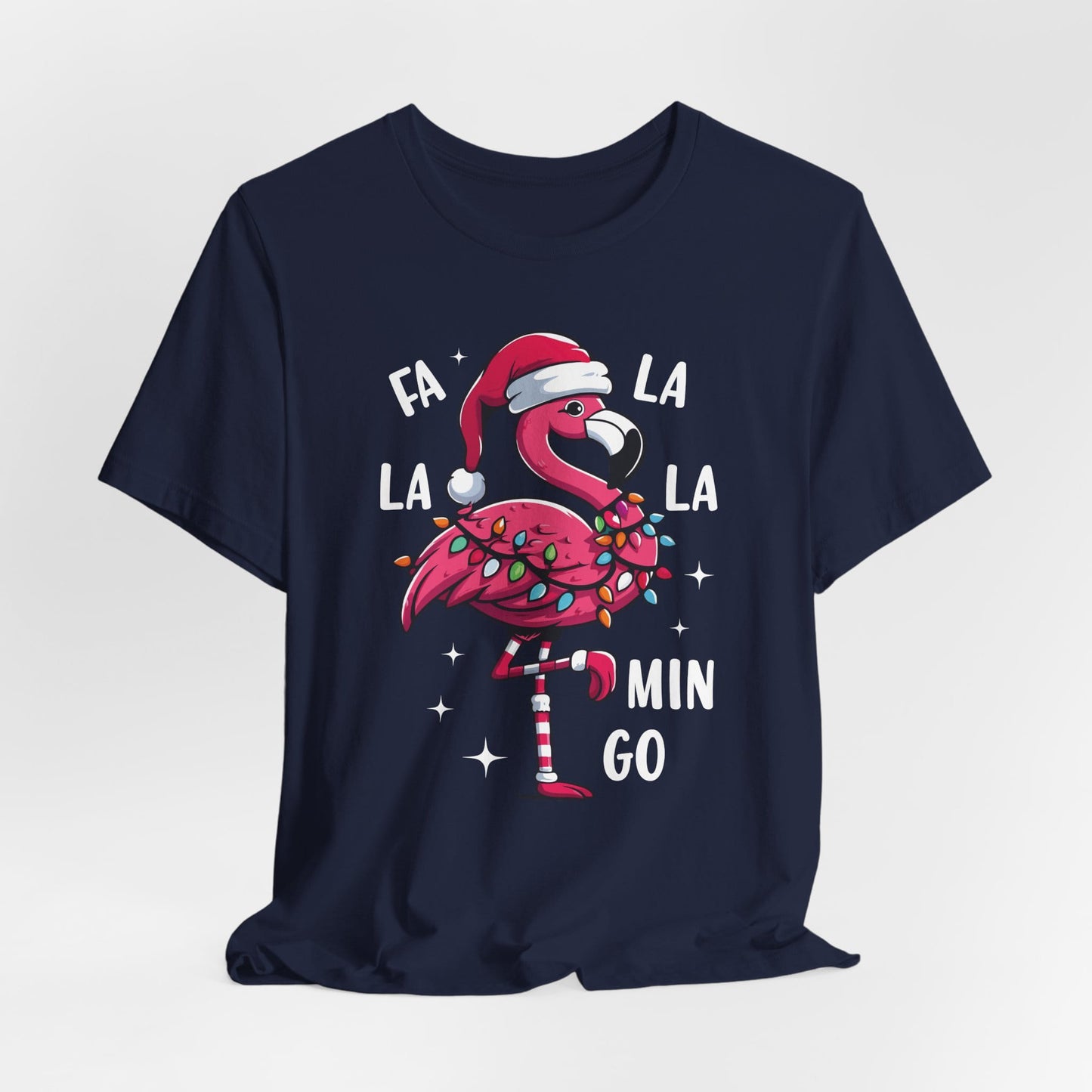 Fa La La-Mingo Funny Flamingo Unisex Christmas T-Shirt