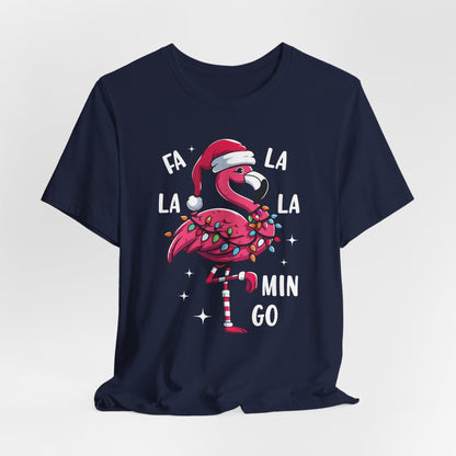 Fa La La-Mingo Funny Flamingo Unisex Christmas T-Shirt