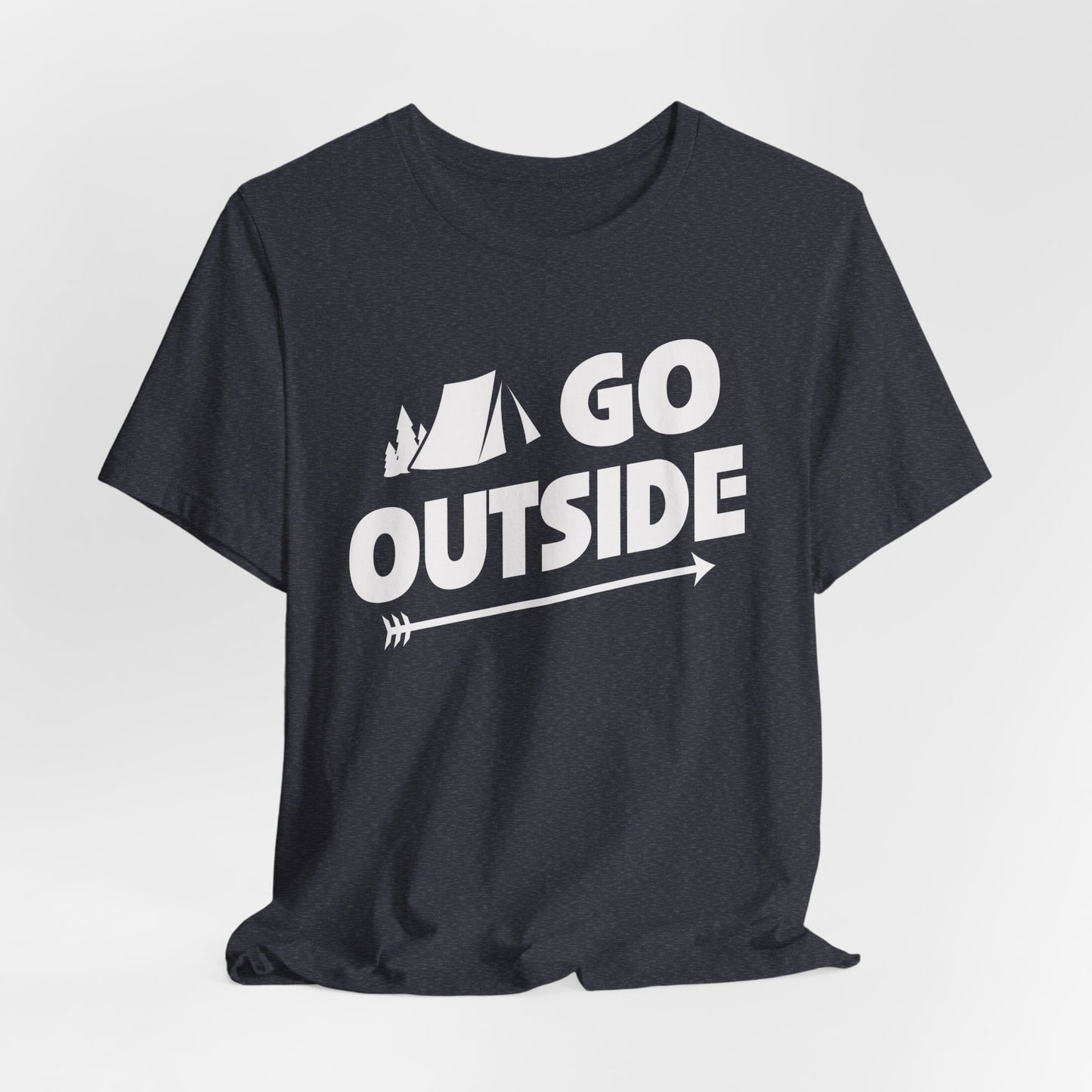 Go Outside Outdoors Hiking Camping Funny Unisex T-Shirt