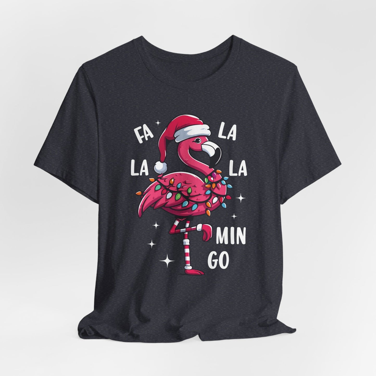 Fa La La-Mingo Funny Flamingo Unisex Christmas T-Shirt