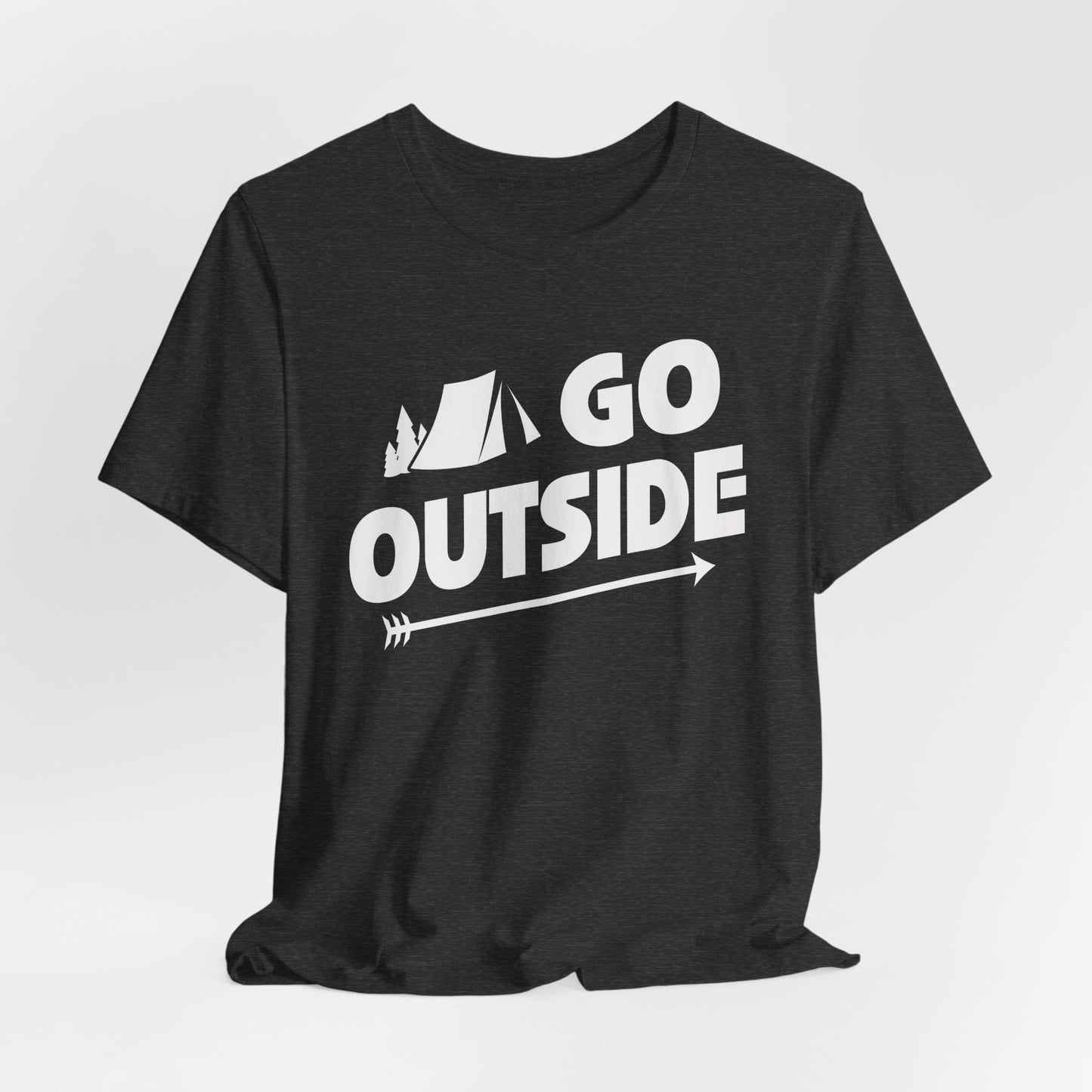 Go Outside Outdoors Hiking Camping Funny Unisex T-Shirt