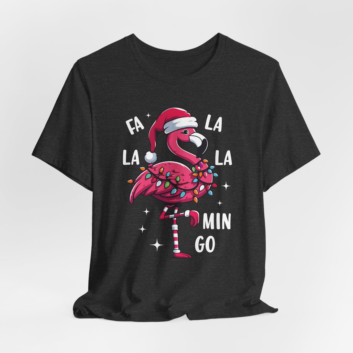 Fa La La-Mingo Funny Flamingo Unisex Christmas T-Shirt
