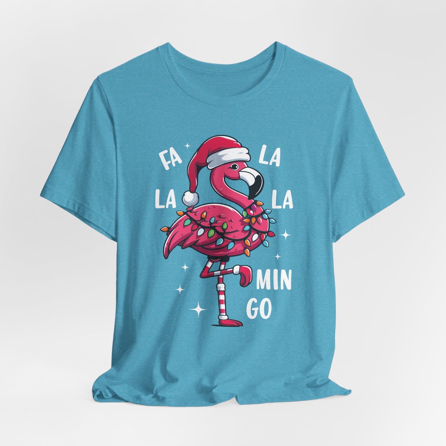 Fa La La-Mingo Funny Flamingo Unisex Christmas T-Shirt