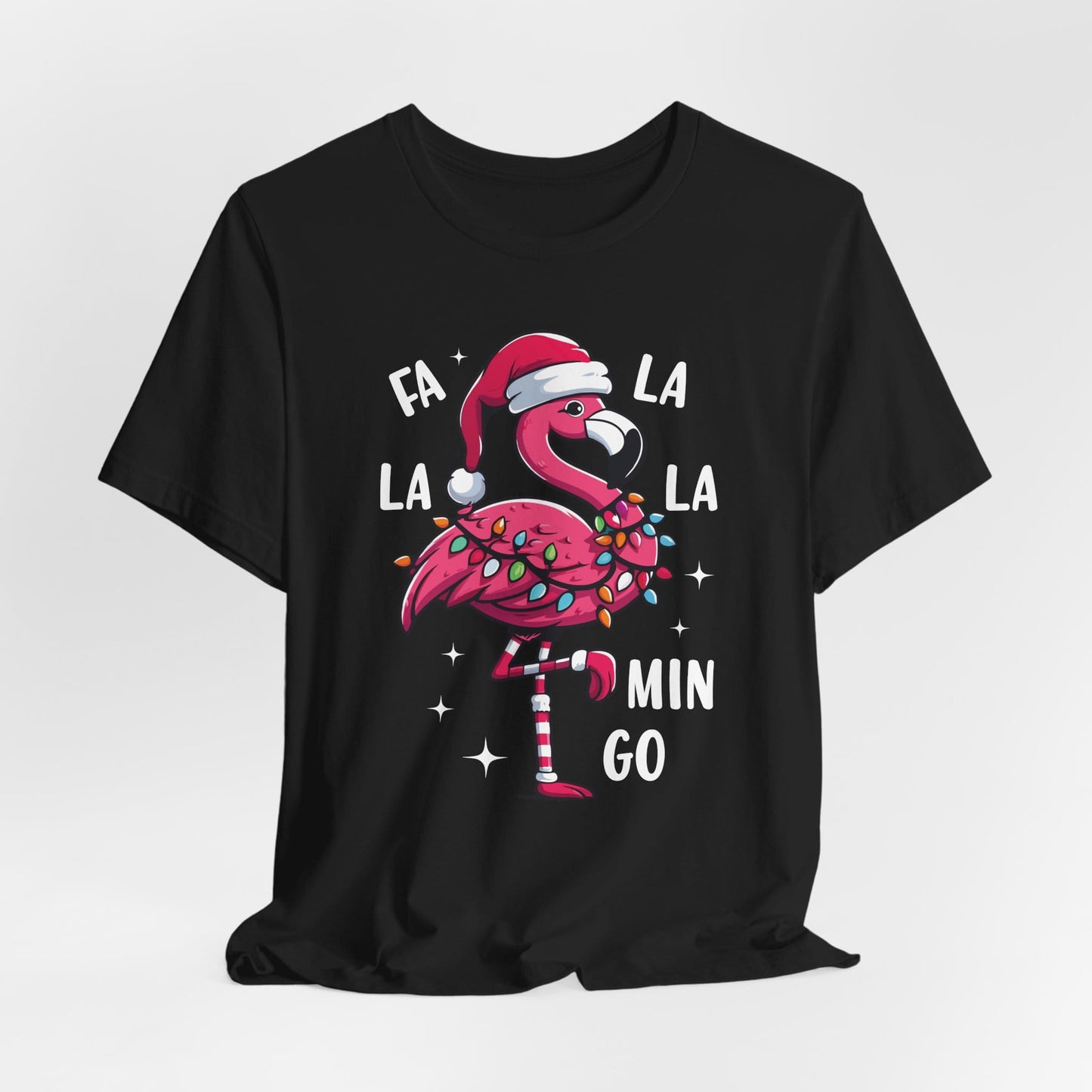 Fa La La-Mingo Funny Flamingo Unisex Christmas T-Shirt