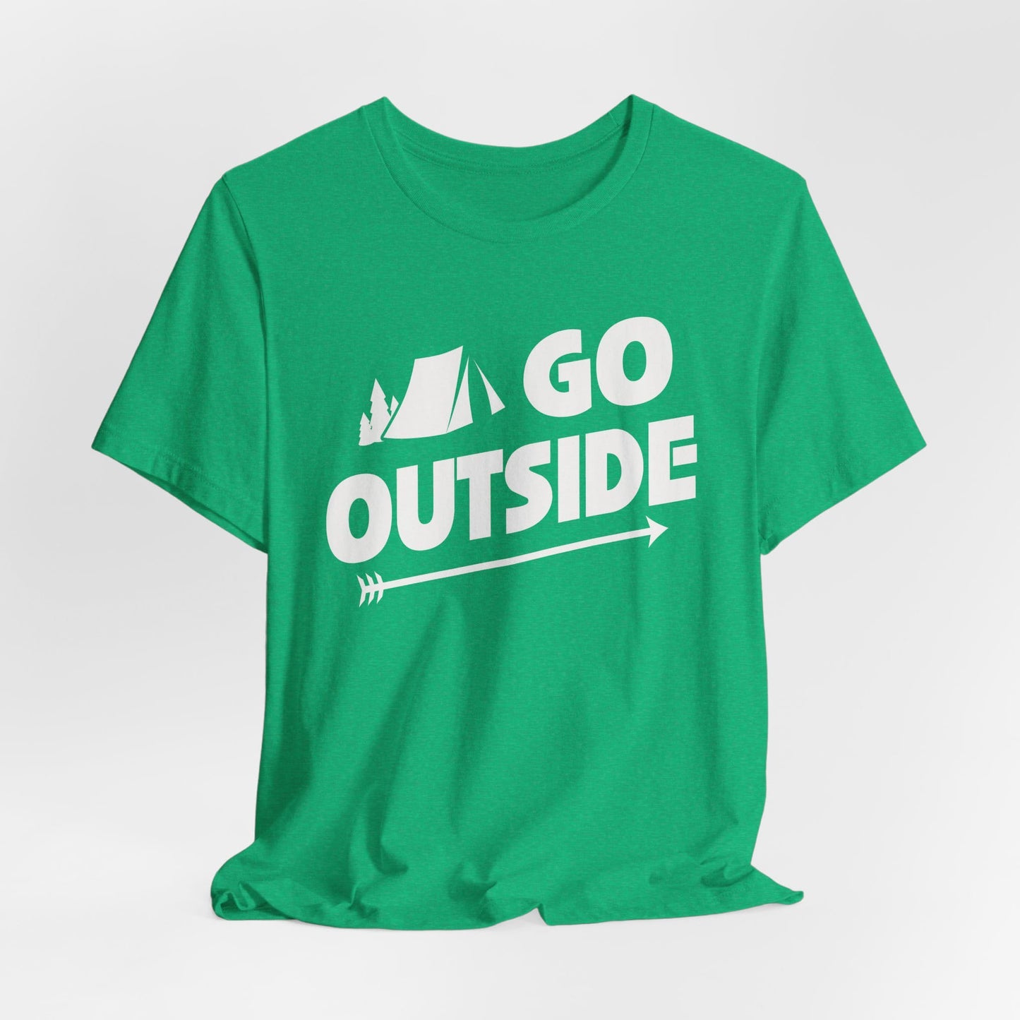Go Outside Outdoors Hiking Camping Funny Unisex T-Shirt