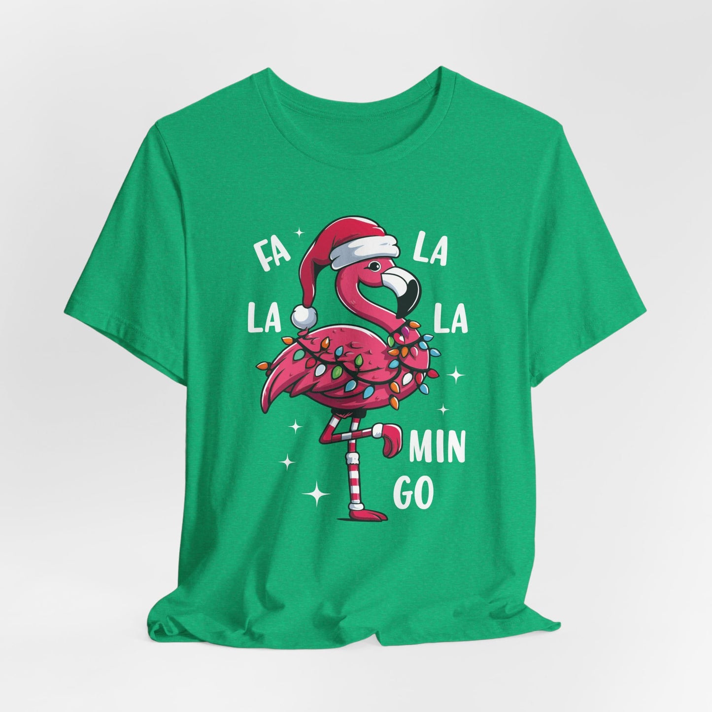 Fa La La-Mingo Funny Flamingo Unisex Christmas T-Shirt
