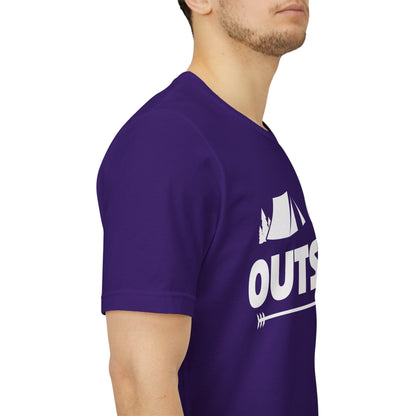 Go Outside Outdoors Hiking Camping Funny Unisex T-Shirt
