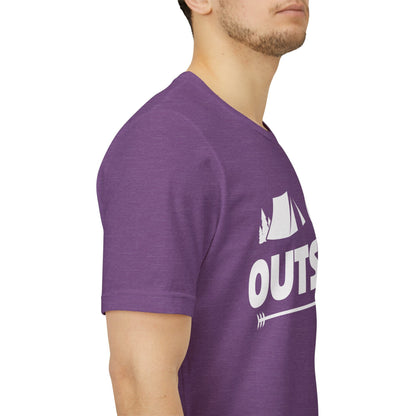 Go Outside Outdoors Hiking Camping Funny Unisex T-Shirt