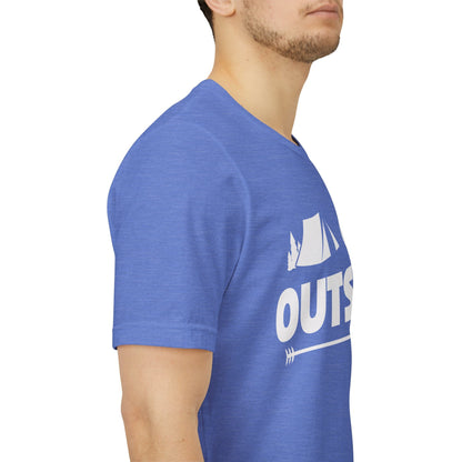 Go Outside Outdoors Hiking Camping Funny Unisex T-Shirt