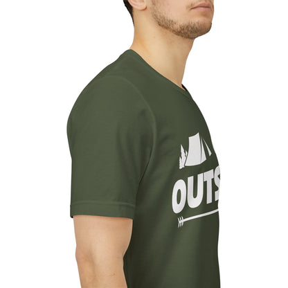 Go Outside Outdoors Hiking Camping Funny Unisex T-Shirt