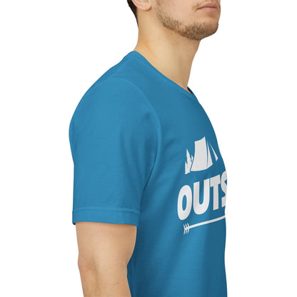 Go Outside Outdoors Hiking Camping Funny Unisex T-Shirt