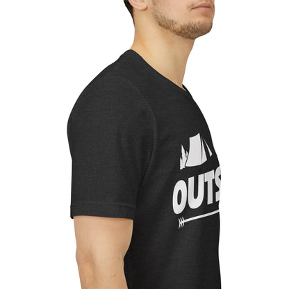 Go Outside Outdoors Hiking Camping Funny Unisex T-Shirt