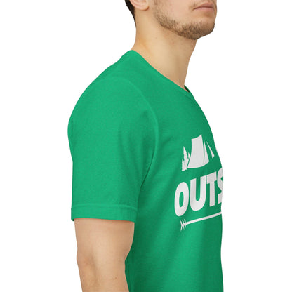 Go Outside Outdoors Hiking Camping Funny Unisex T-Shirt