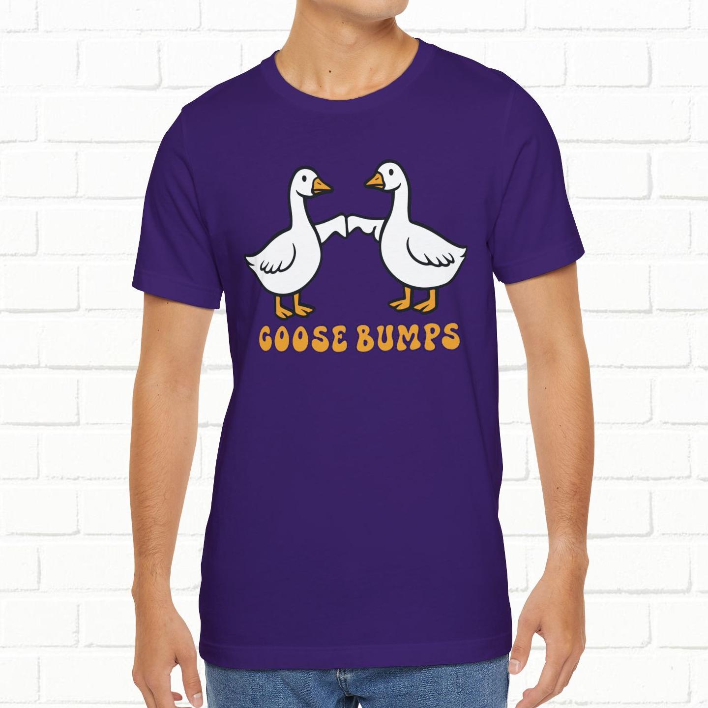 Goosebumps Ducks Geese Fist Pumping Funny Unisex Friendship Good Vibes T-shirt