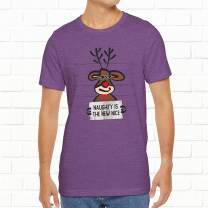 Reindeer Naughty Is The New Nice Funny Christmas Unisex T-Shirt