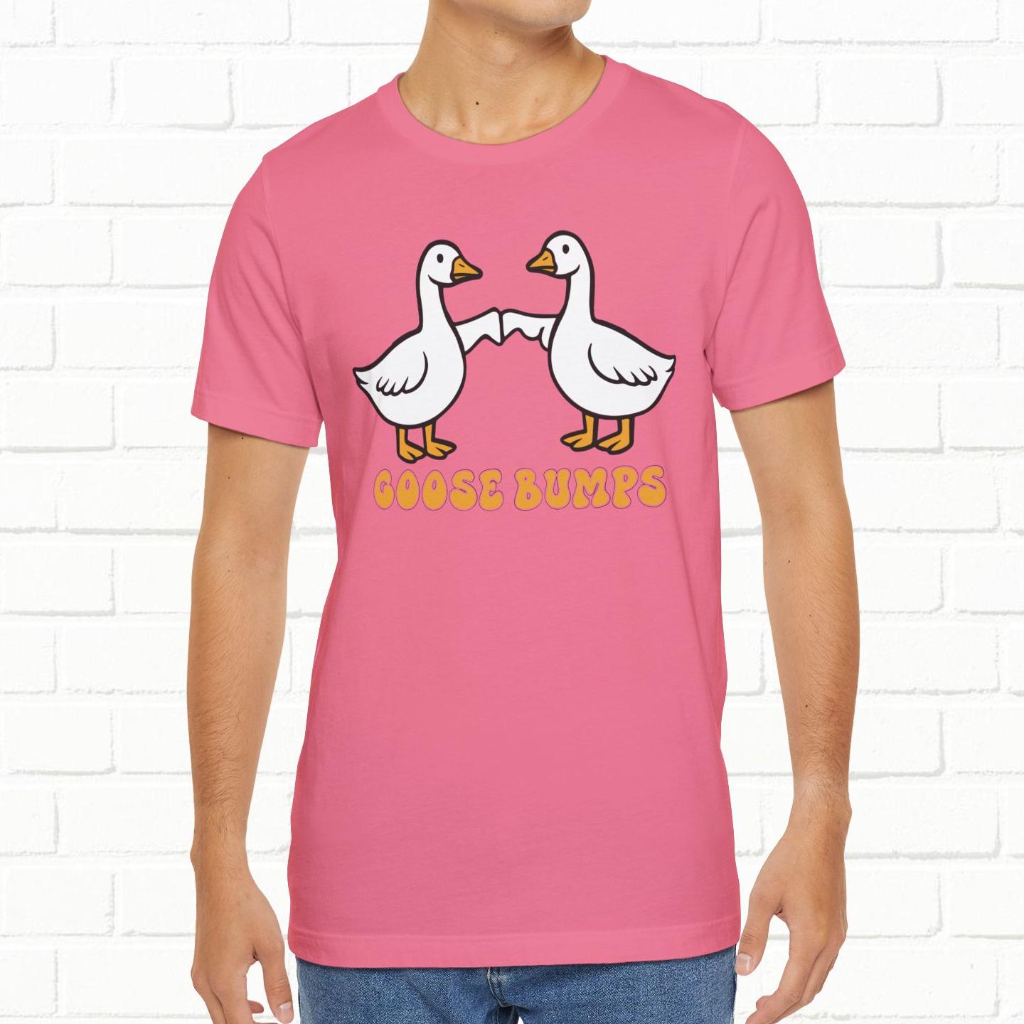 Goosebumps Ducks Geese Fist Pumping Funny Unisex Friendship Good Vibes T-shirt