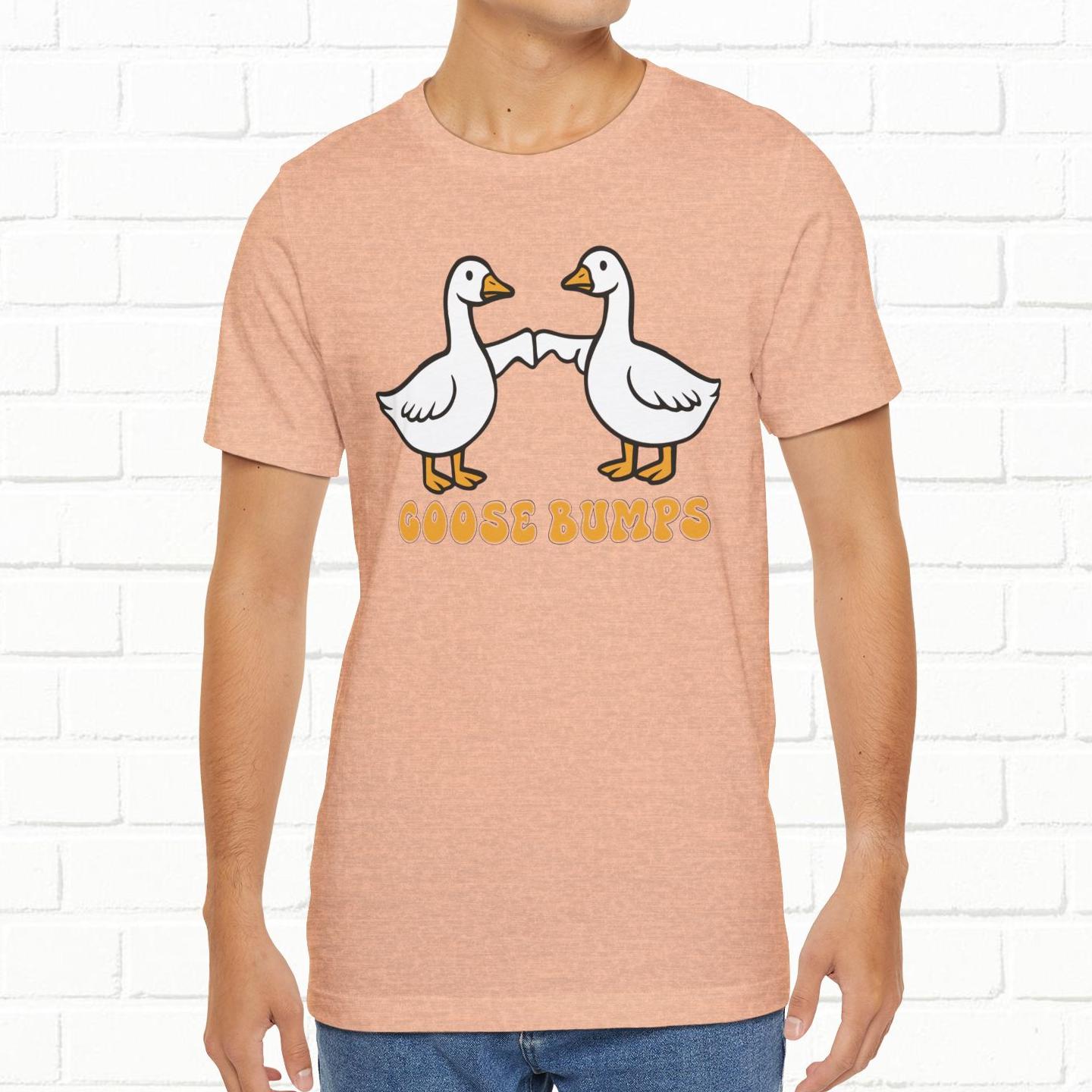 Goosebumps Ducks Geese Fist Pumping Funny Unisex Friendship Good Vibes T-shirt