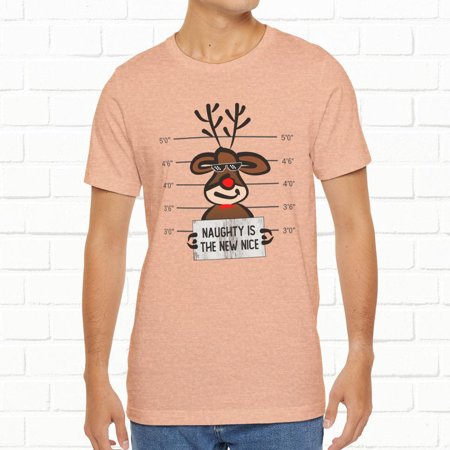 Reindeer Naughty Is The New Nice Funny Christmas Unisex T-Shirt
