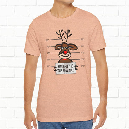 Reindeer Naughty Is The New Nice Funny Christmas Unisex T-Shirt