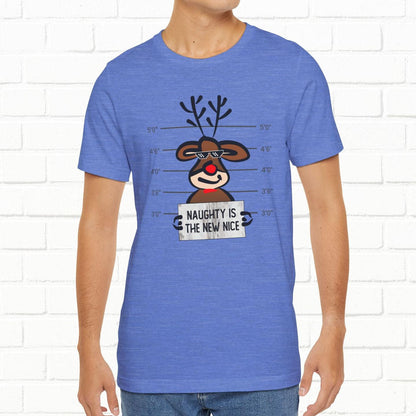 Reindeer Naughty Is The New Nice Funny Christmas Unisex T-Shirt