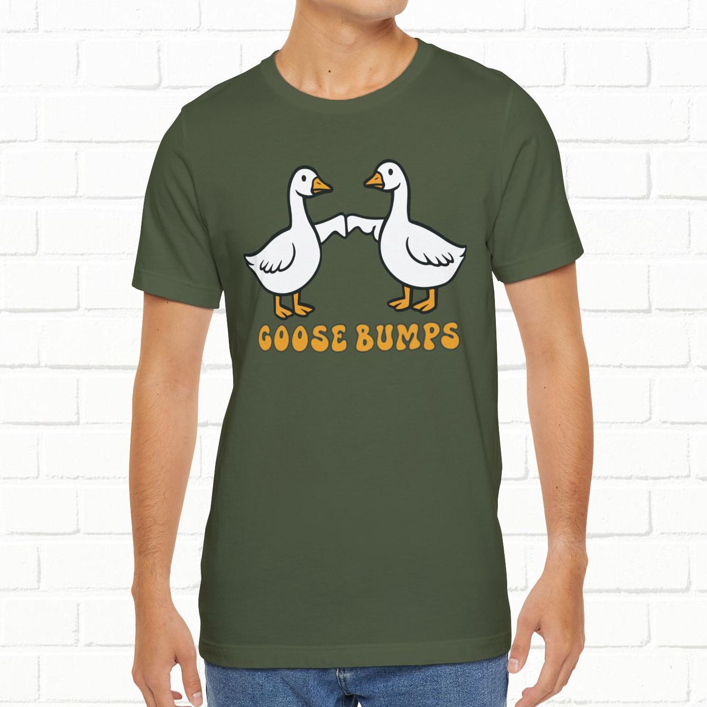 Goosebumps Ducks Geese Fist Pumping Funny Unisex Friendship Good Vibes T-shirt