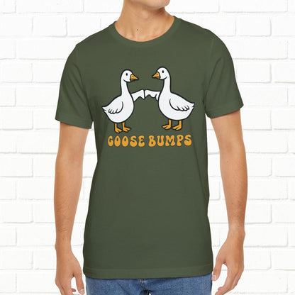Goosebumps Ducks Geese Fist Pumping Funny Unisex Friendship Good Vibes T-shirt