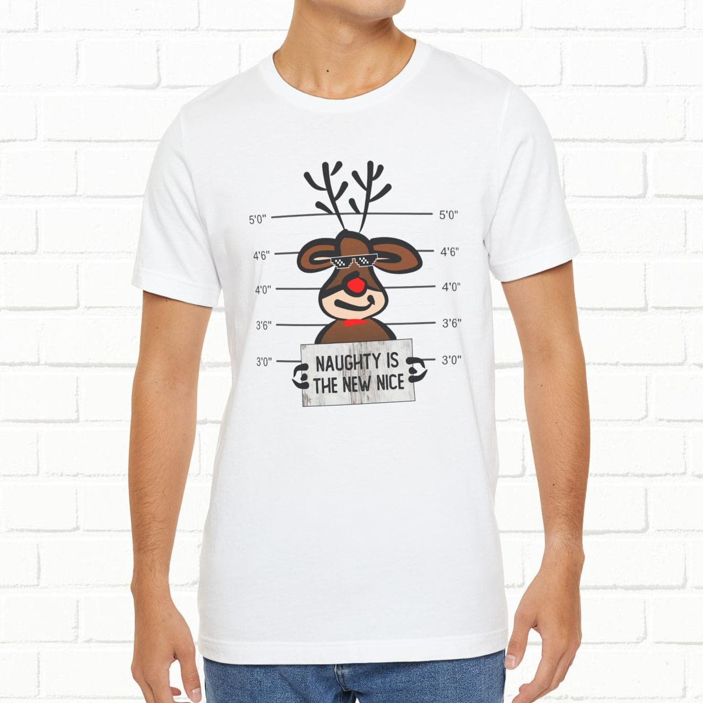 Reindeer Naughty Is The New Nice Funny Christmas Unisex T-Shirt