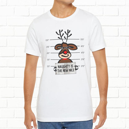 Reindeer Naughty Is The New Nice Funny Christmas Unisex T-Shirt