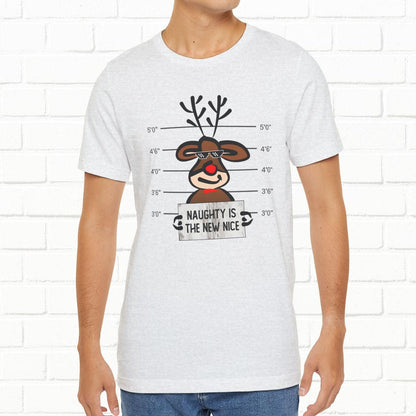 Reindeer Naughty Is The New Nice Funny Christmas Unisex T-Shirt