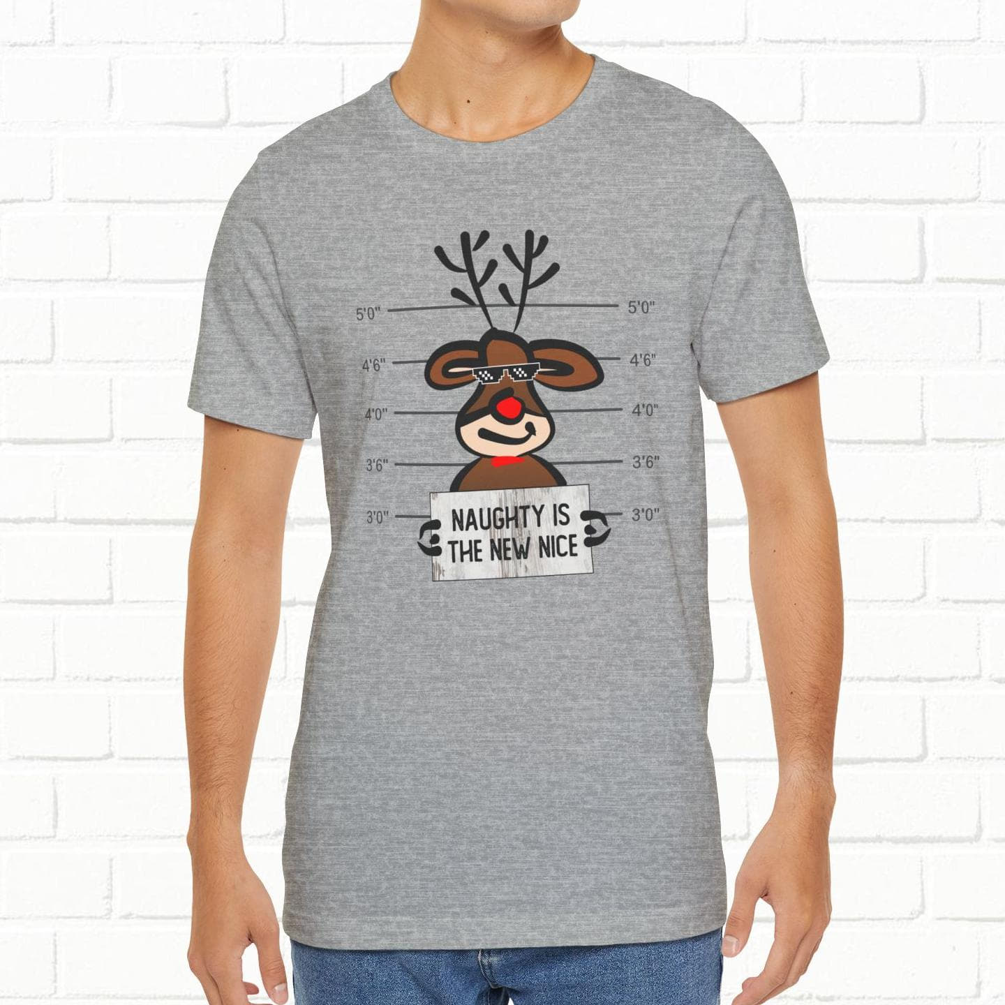 Reindeer Naughty Is The New Nice Funny Christmas Unisex T-Shirt
