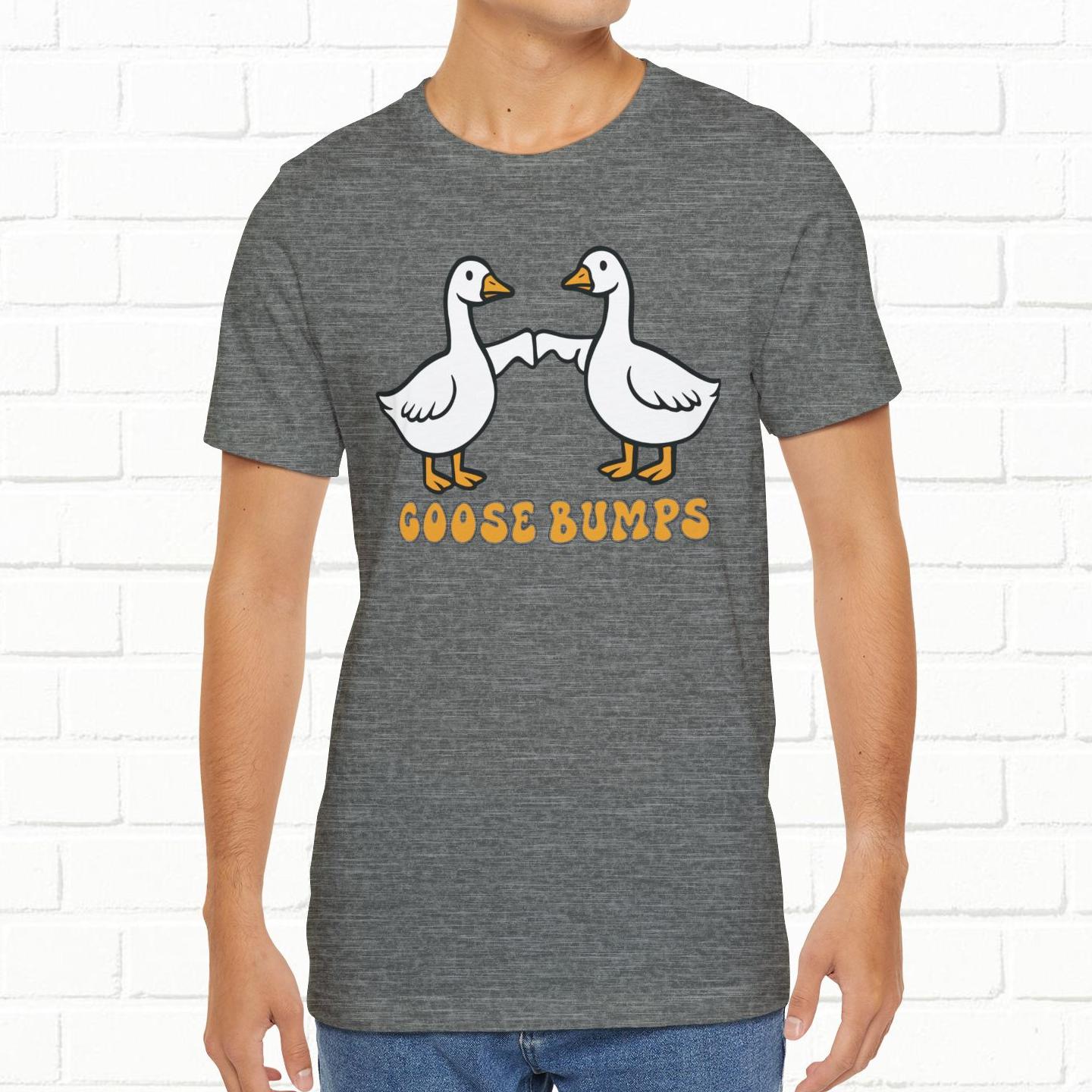 Goosebumps Ducks Geese Fist Pumping Funny Unisex Friendship Good Vibes T-shirt