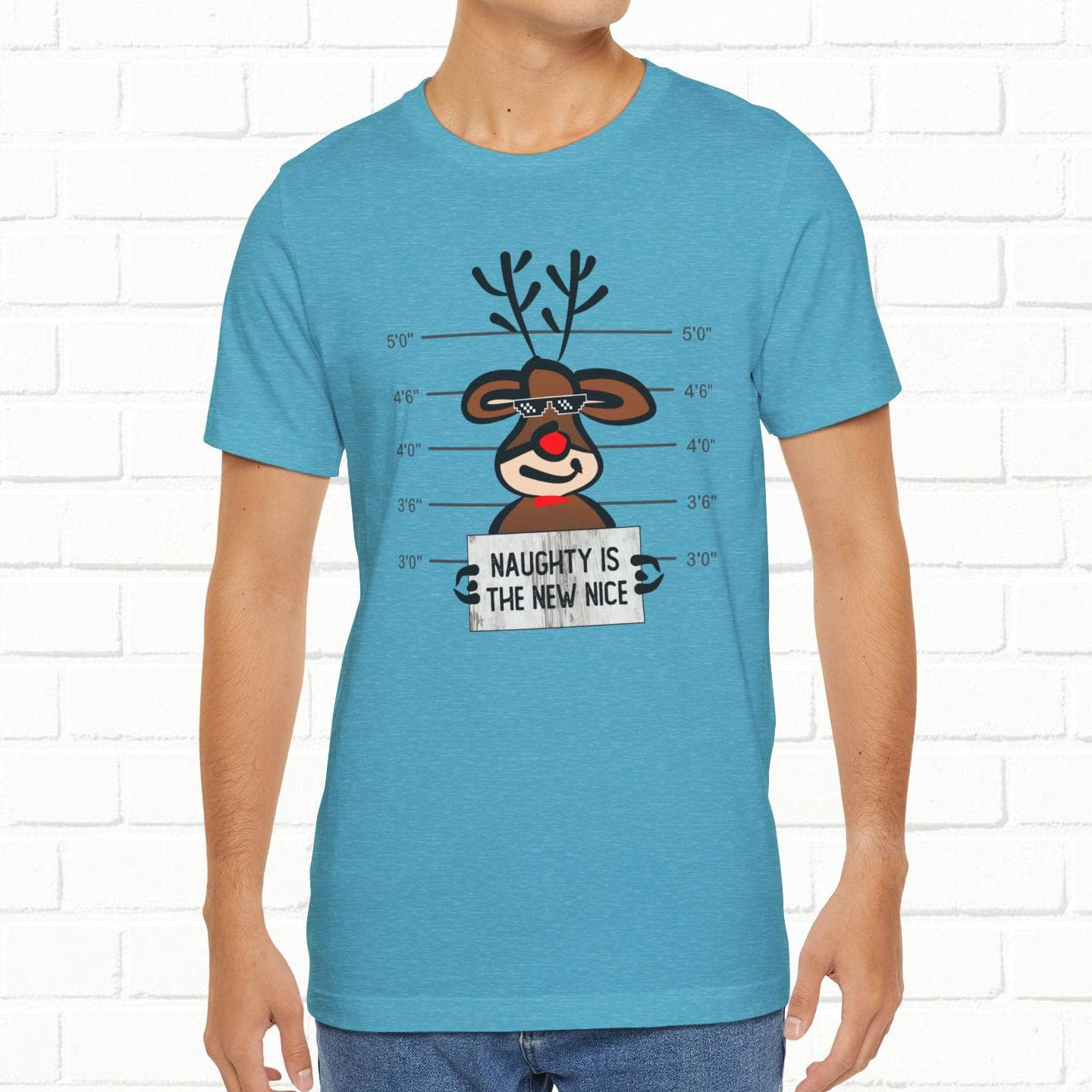 Reindeer Naughty Is The New Nice Funny Christmas Unisex T-Shirt