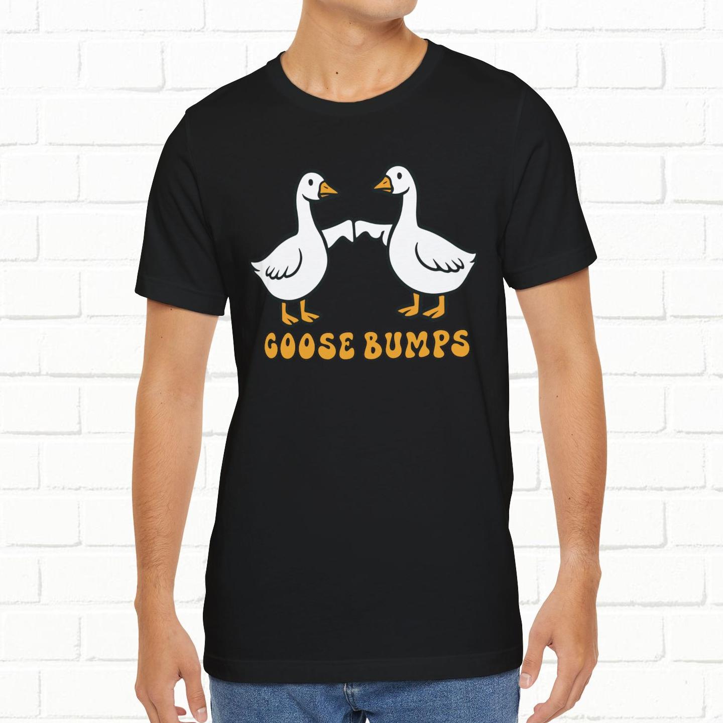 Goosebumps Ducks Geese Fist Pumping Funny Unisex Friendship Good Vibes T-shirt