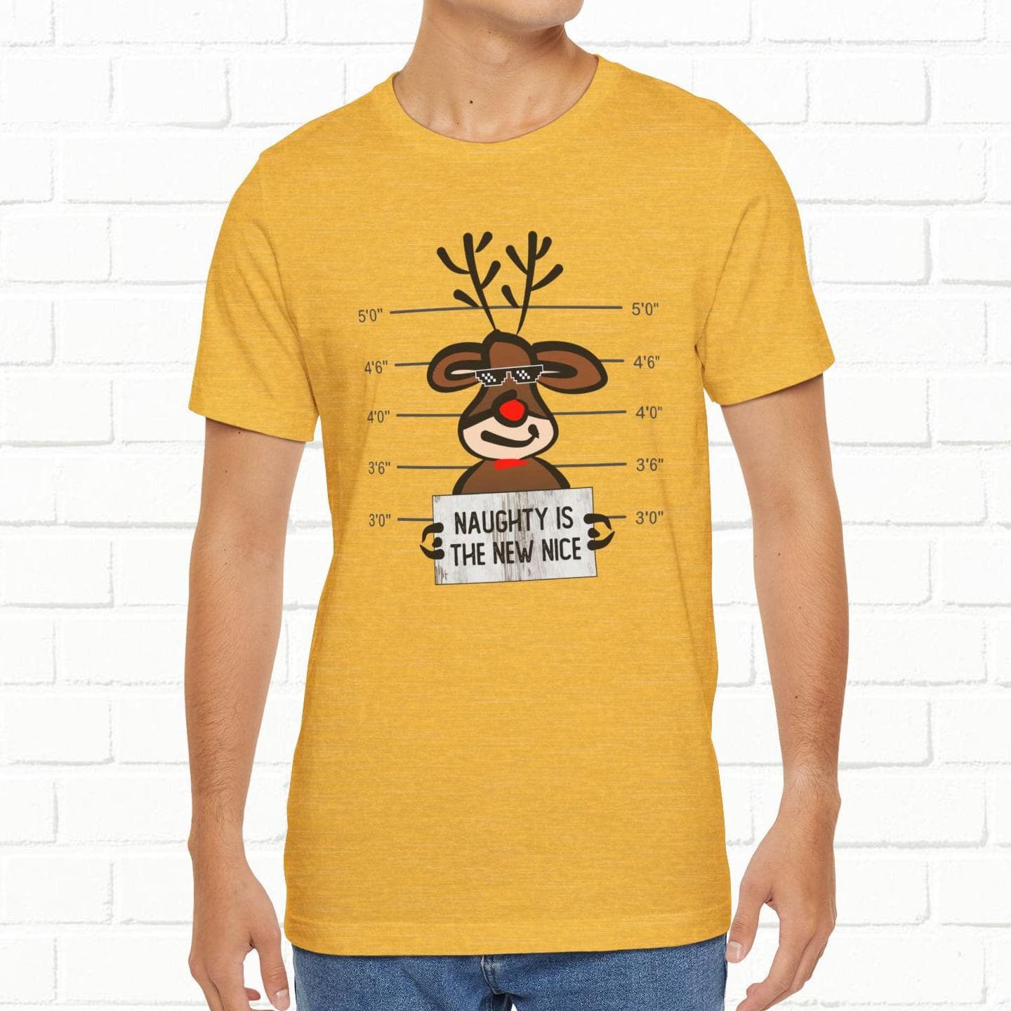 Reindeer Naughty Is The New Nice Funny Christmas Unisex T-Shirt