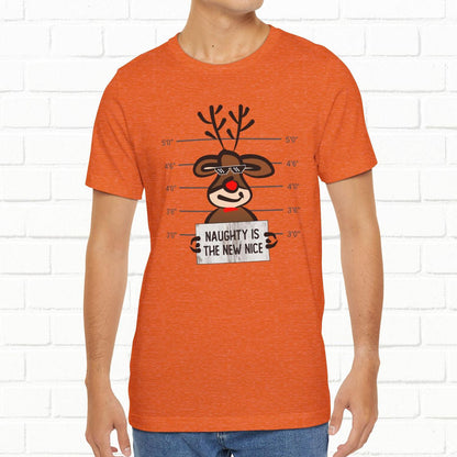 Reindeer Naughty Is The New Nice Funny Christmas Unisex T-Shirt
