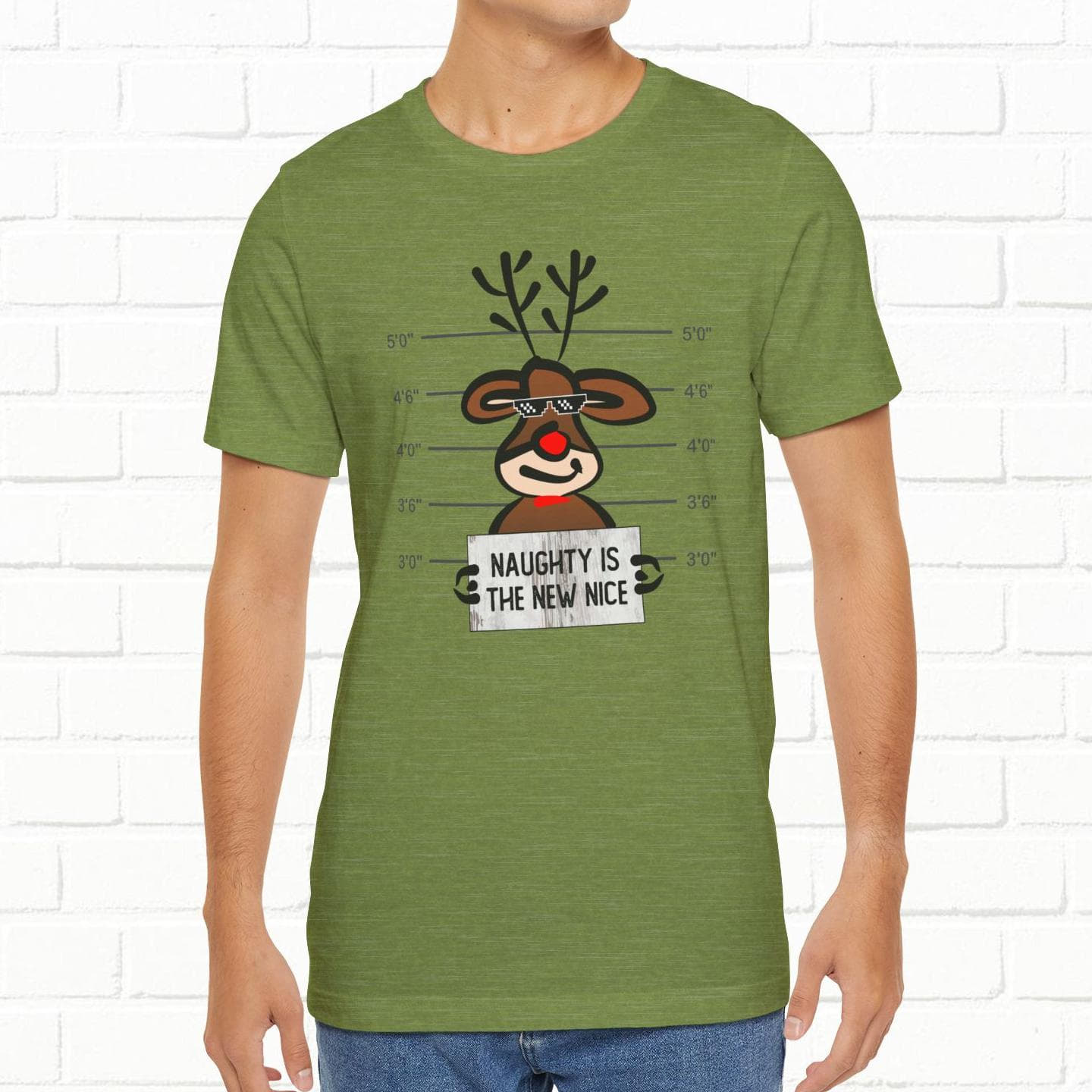 Reindeer Naughty Is The New Nice Funny Christmas Unisex T-Shirt