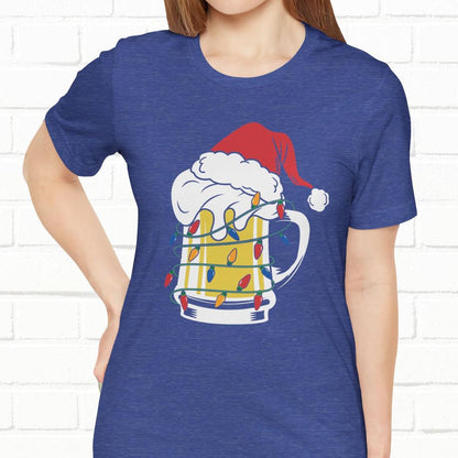 Christmas Beer And Lights Funny Unisex T-Shirt
