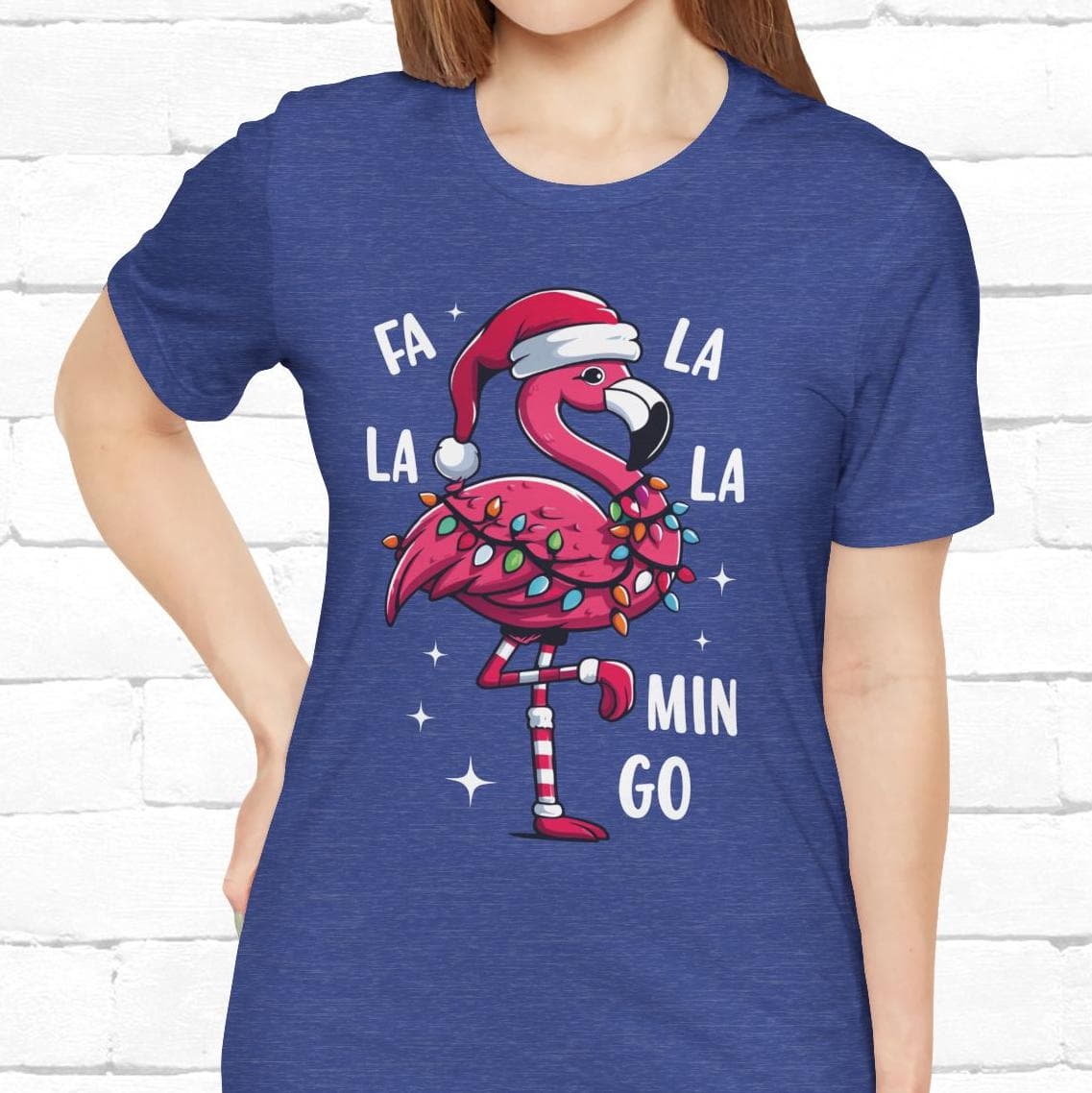Fa La La-Mingo Funny Flamingo Unisex Christmas T-Shirt