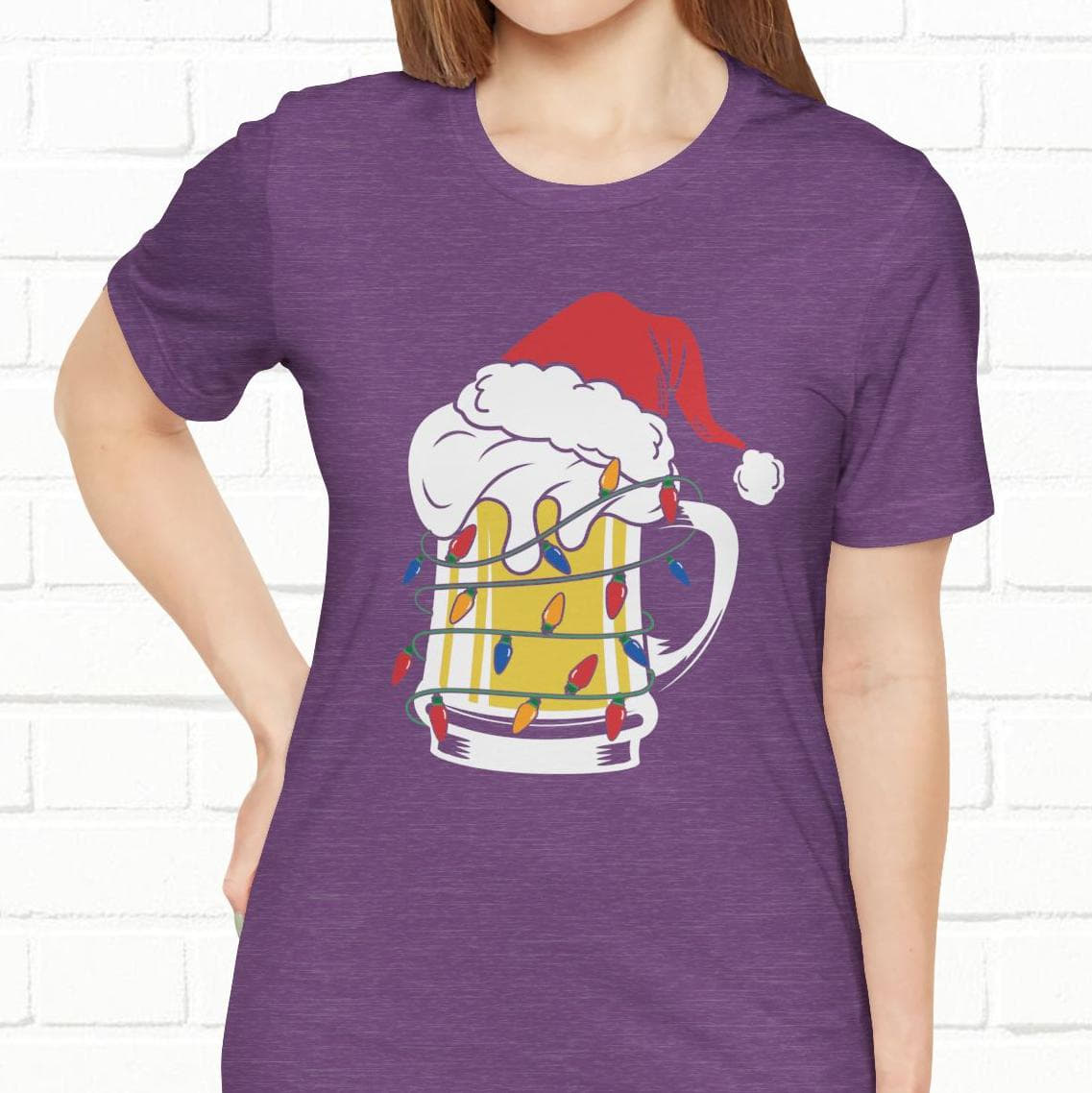 Christmas Beer And Lights Funny Unisex T-Shirt