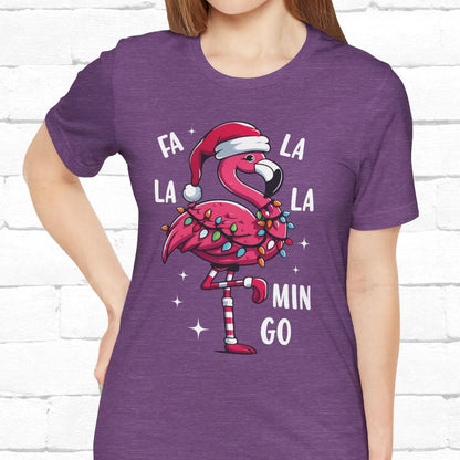 Fa La La-Mingo Funny Flamingo Unisex Christmas T-Shirt