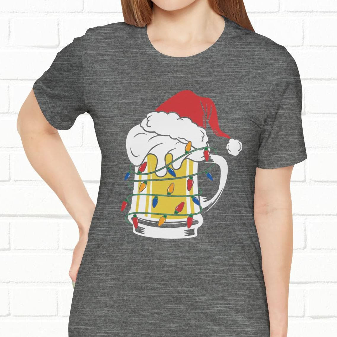 Christmas Beer And Lights Funny Unisex T-Shirt
