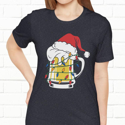 Christmas Beer And Lights Funny Unisex T-Shirt