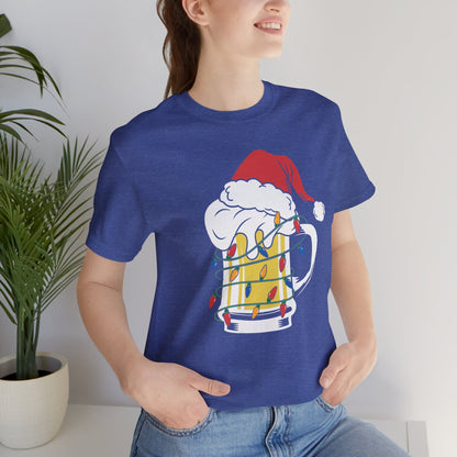 Christmas Beer And Lights Funny Unisex T-Shirt